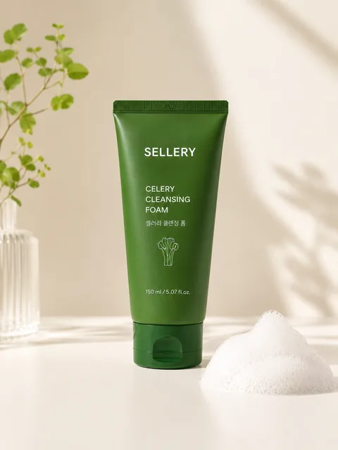 Sellery 洗顔フォーム、植物の小物